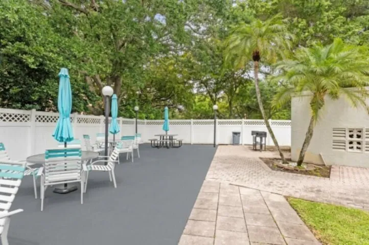 Clubhouse picnic area