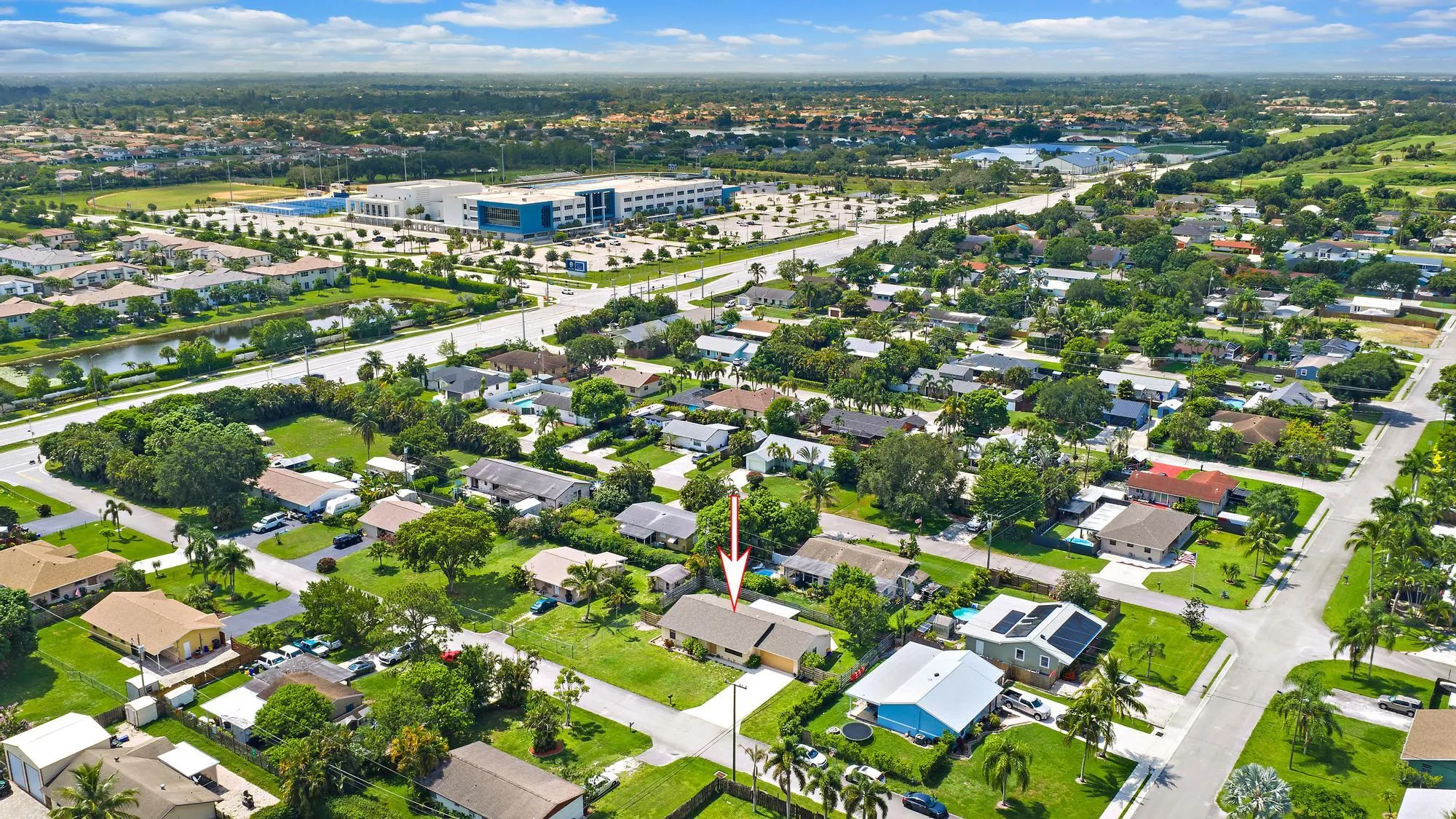 Aerial wide view