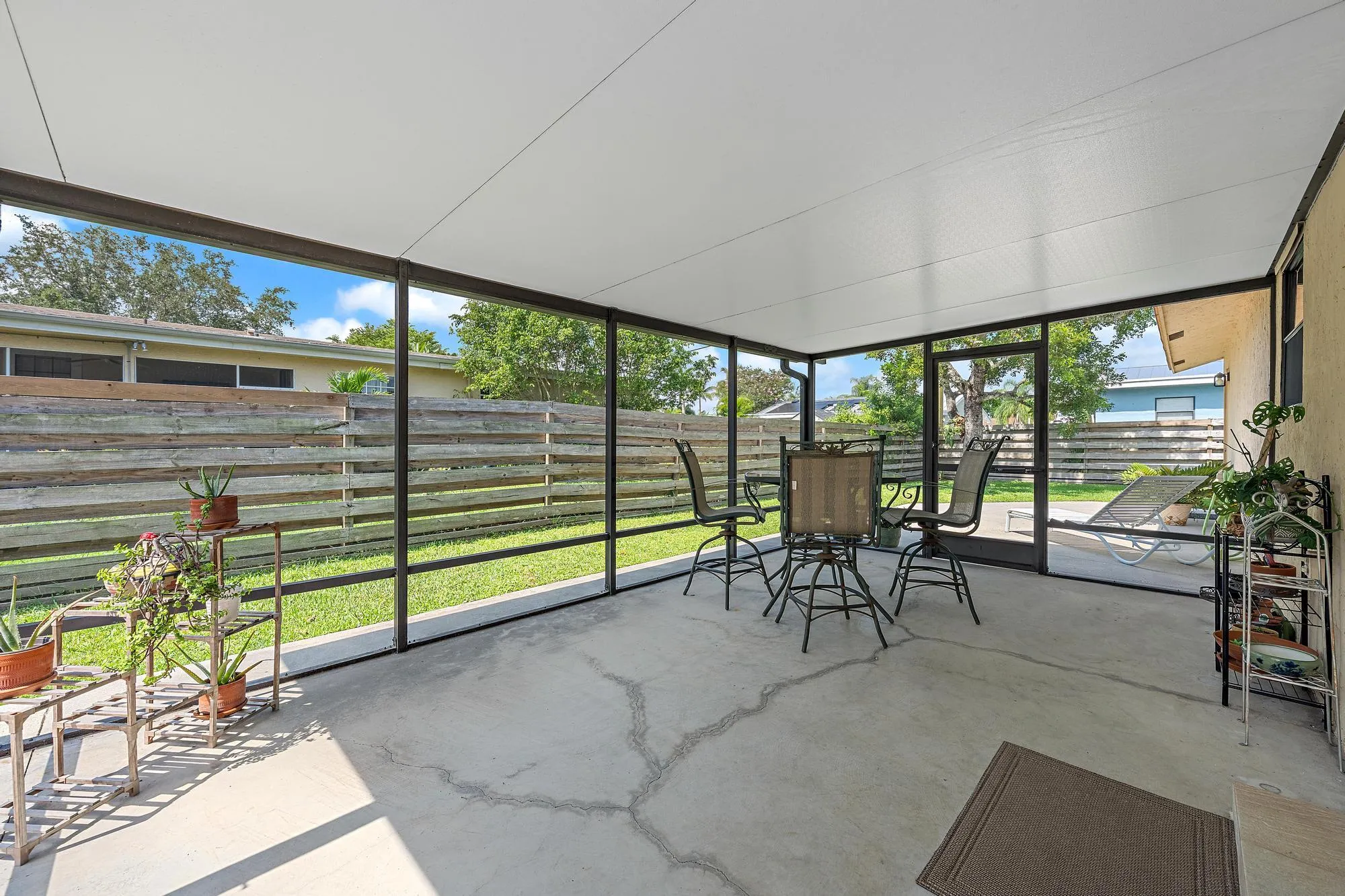 Screened patio