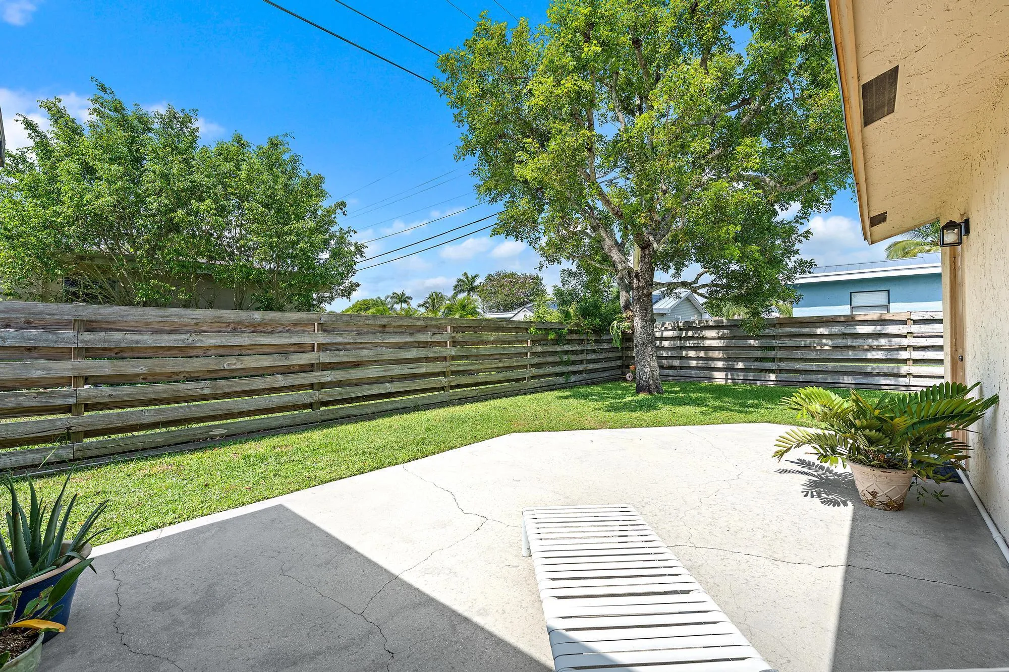Back Patio- uncovered area