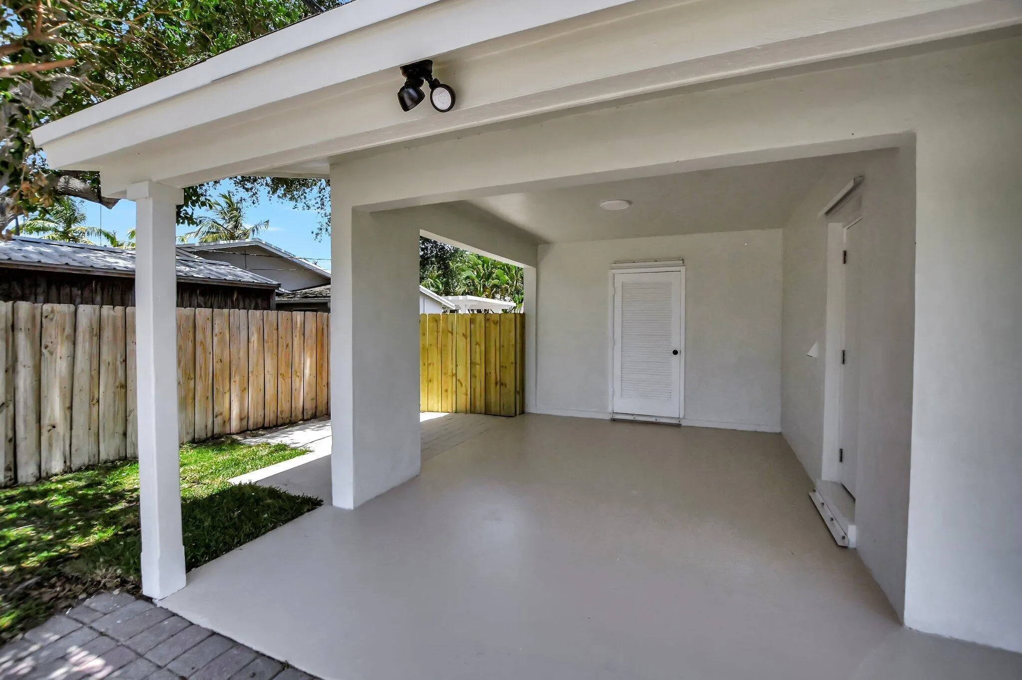 Carport with Storage Room
