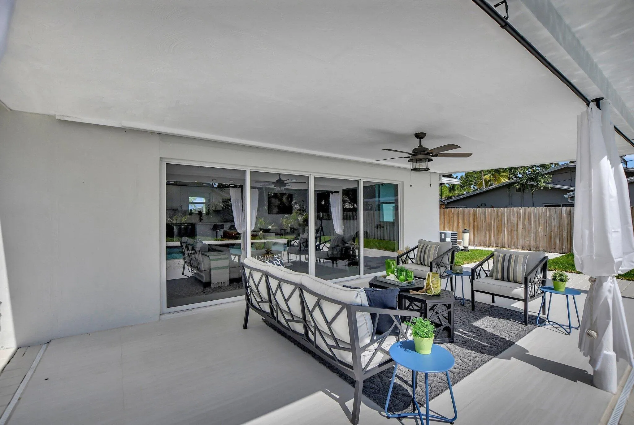 Large Patio Extends Living Area