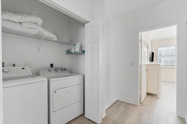 Conveniently located near the bedrooms.