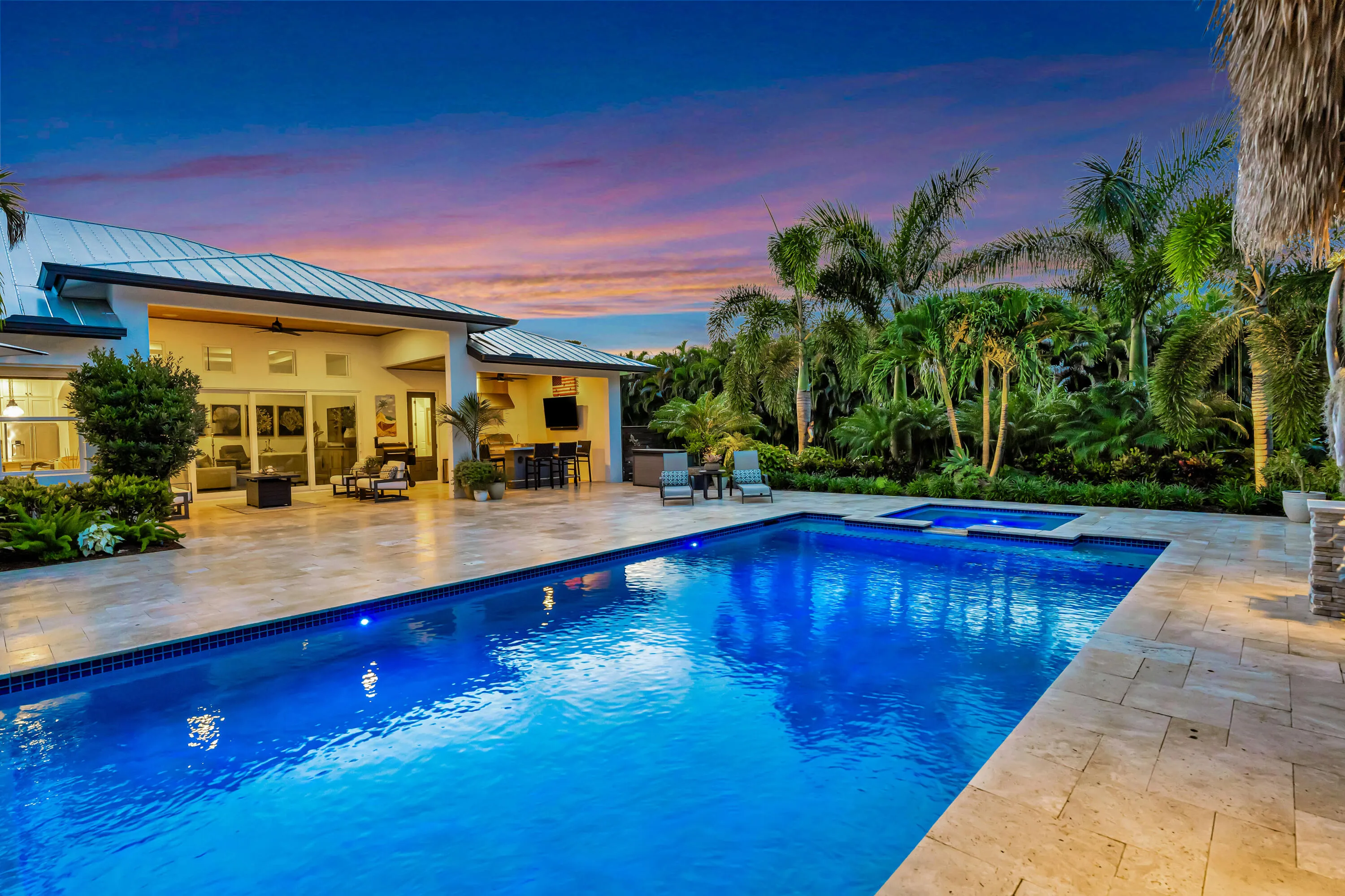 Dusk Spa Pool and home