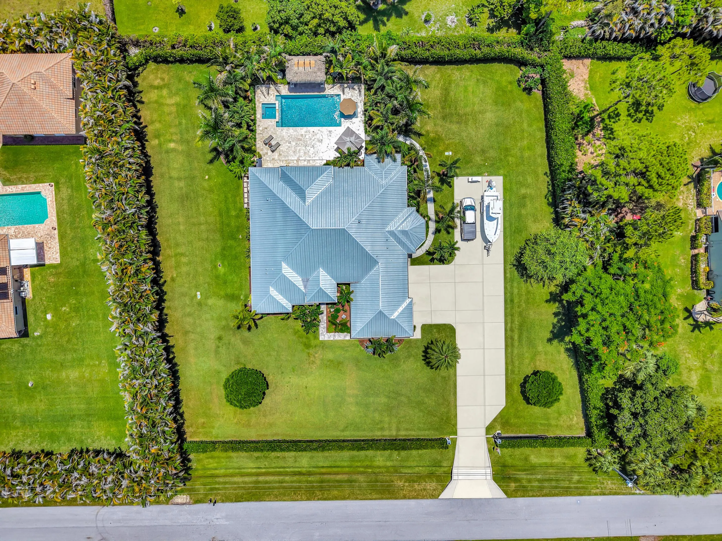 Full aerial of property