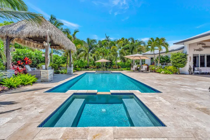 Spa Pool and Tiki Hut