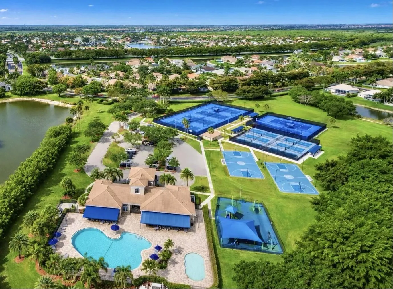 Pool, Playground, 2 Full Basketball Courts,Picnic Area, Fitness Center, Clubhouse, 6 Tennis Courts, 6 Pickleball Courts