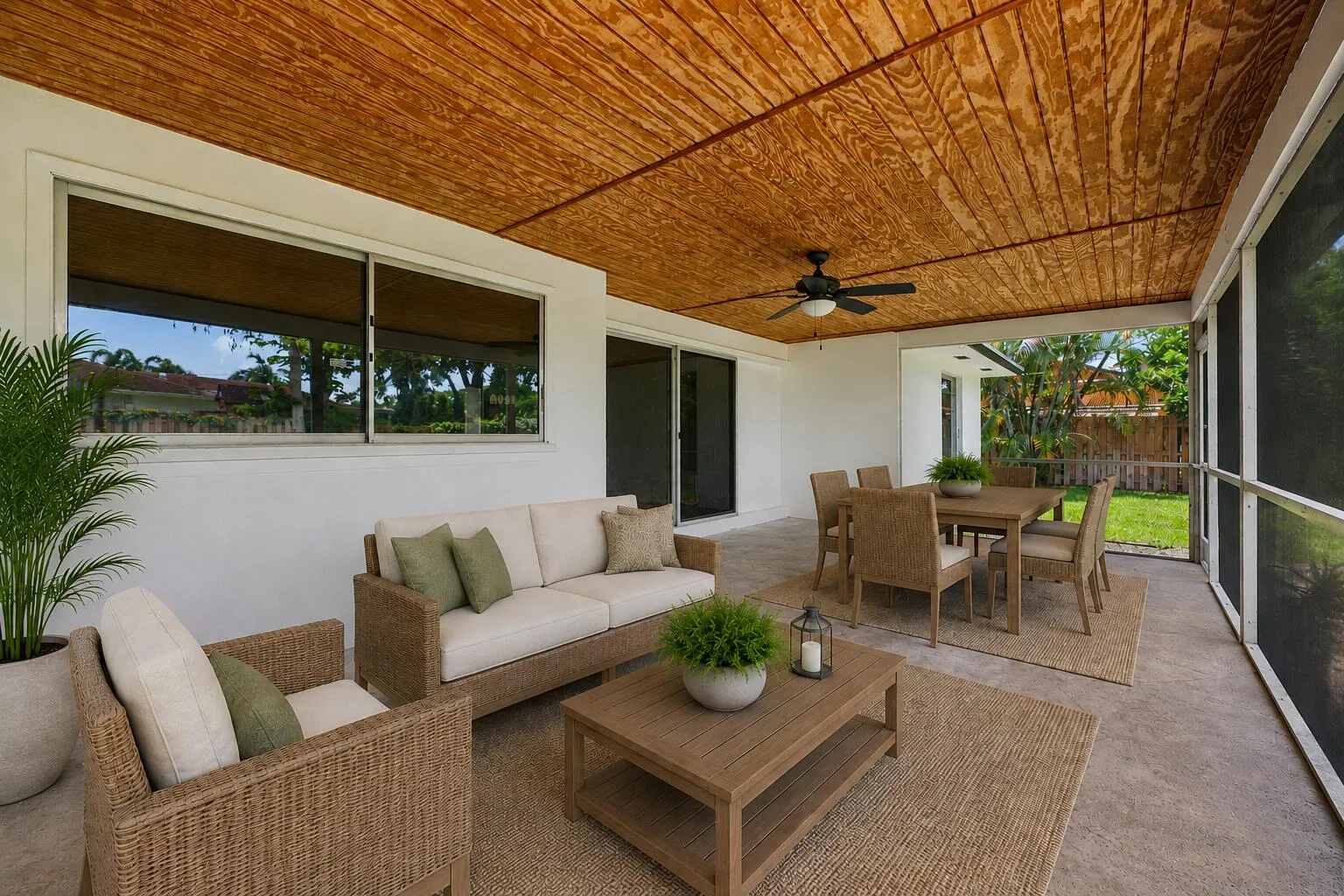Patio staged 2