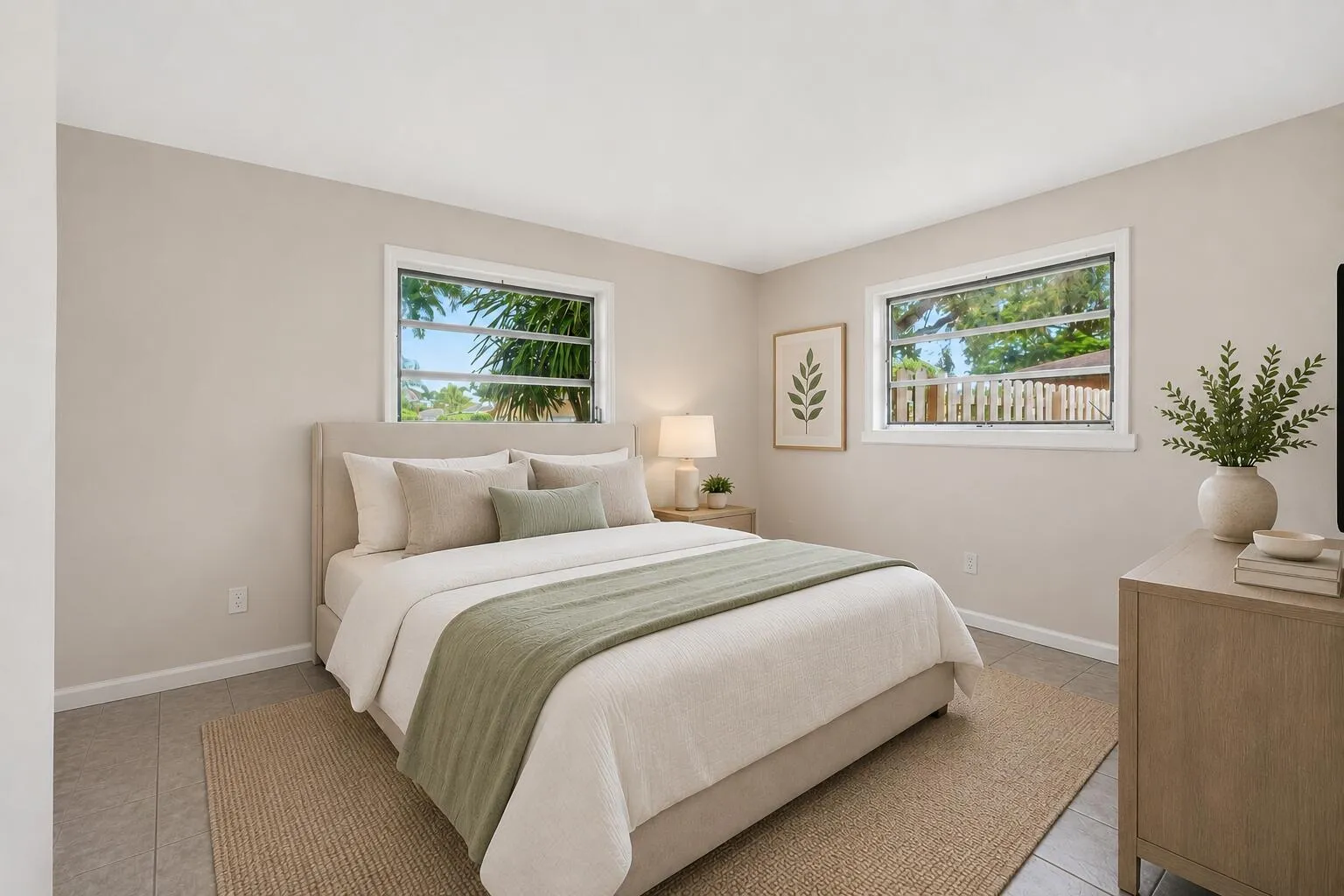 Staged 2nd Bedroom