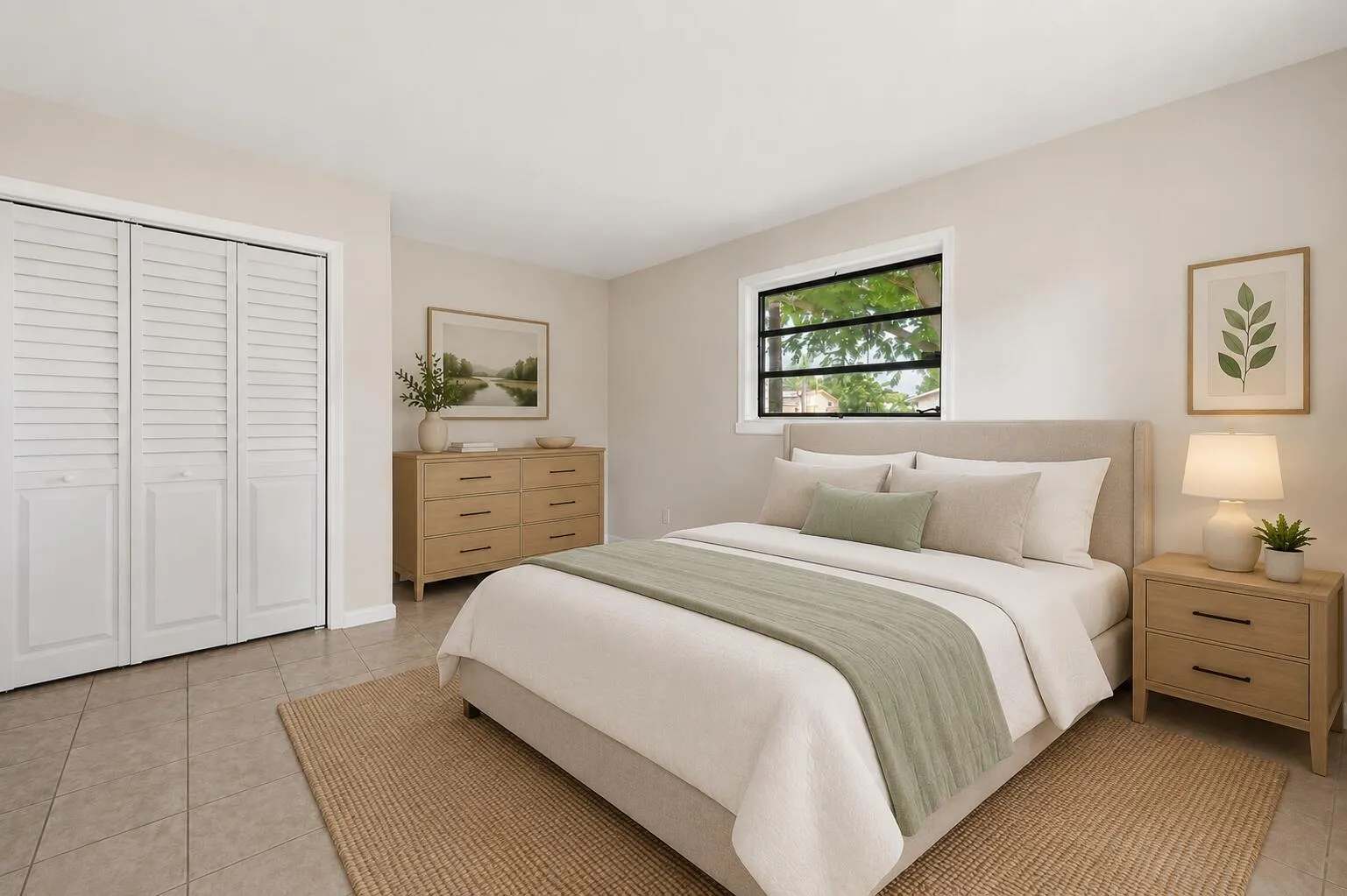 Staged 2nd Bedroom