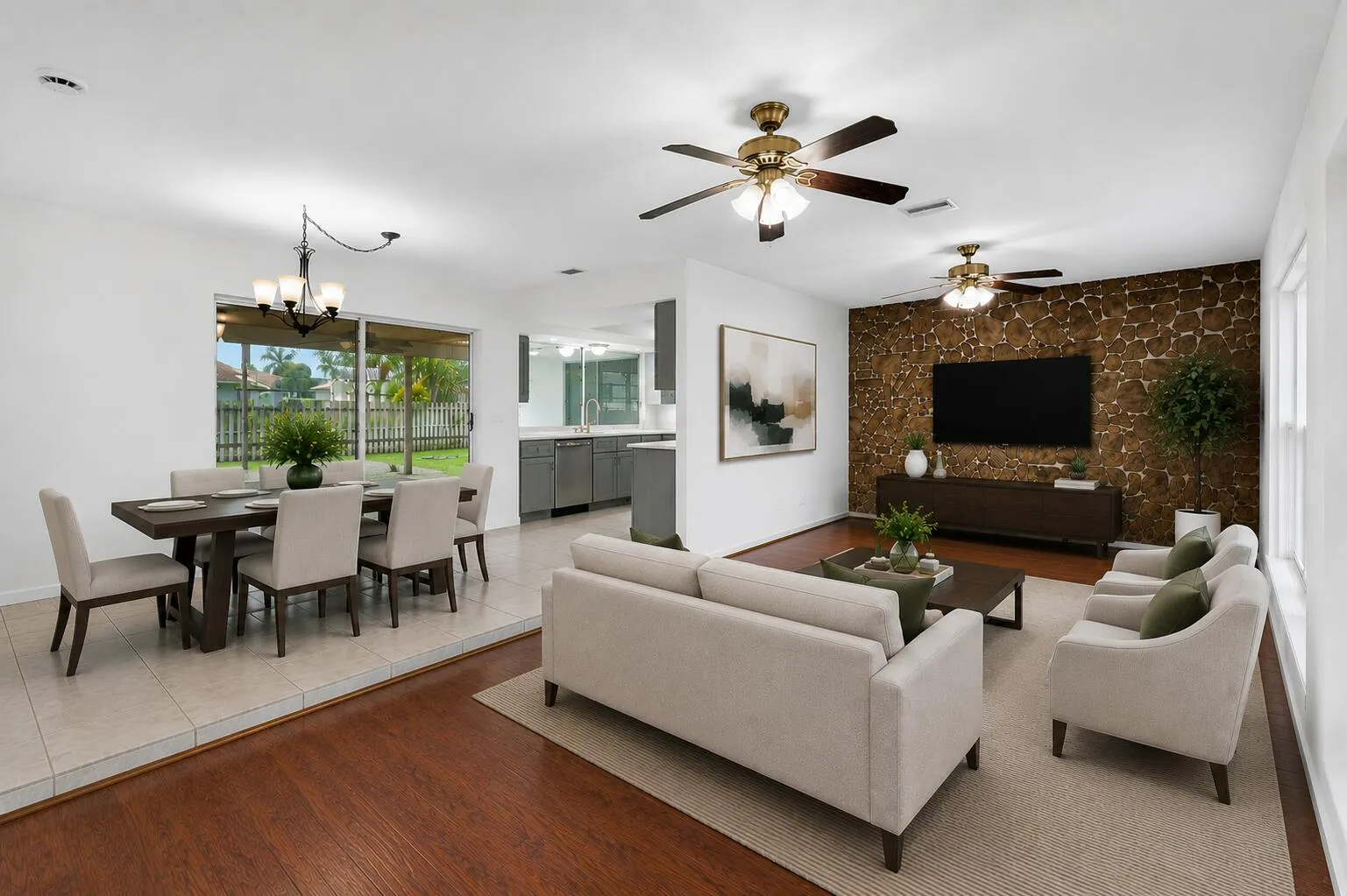 Staged living room 1