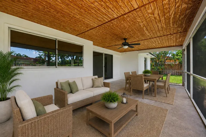 Patio staged 2