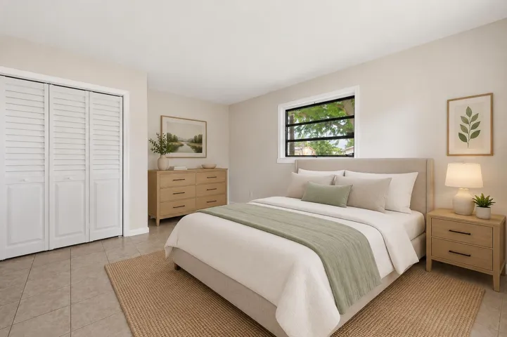 Staged 2nd Bedroom