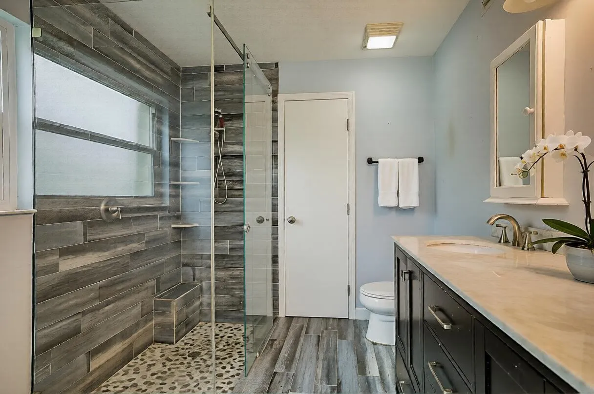 Bathroom with door