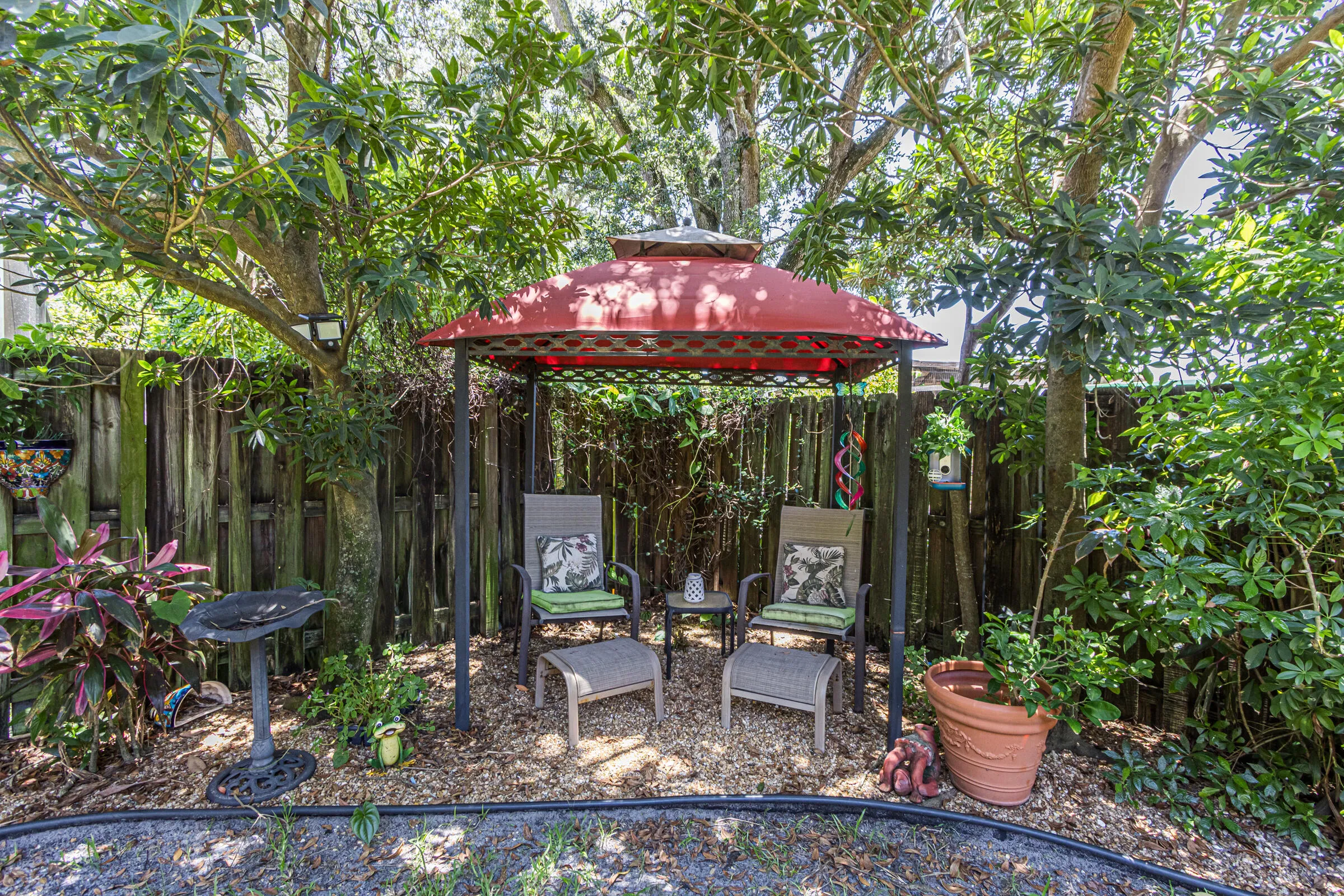 large backyard