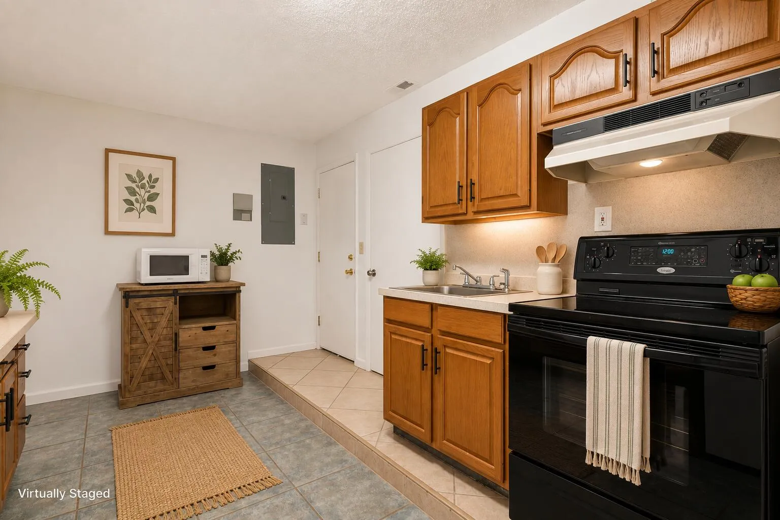 Virtually Staged Studio Kitchen