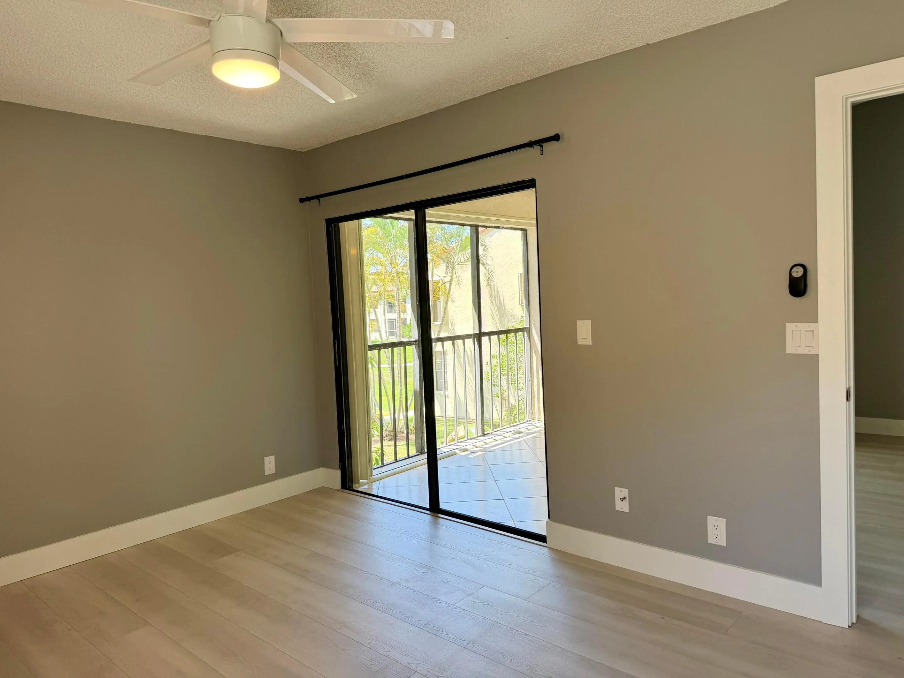 Master bedroom balcony access