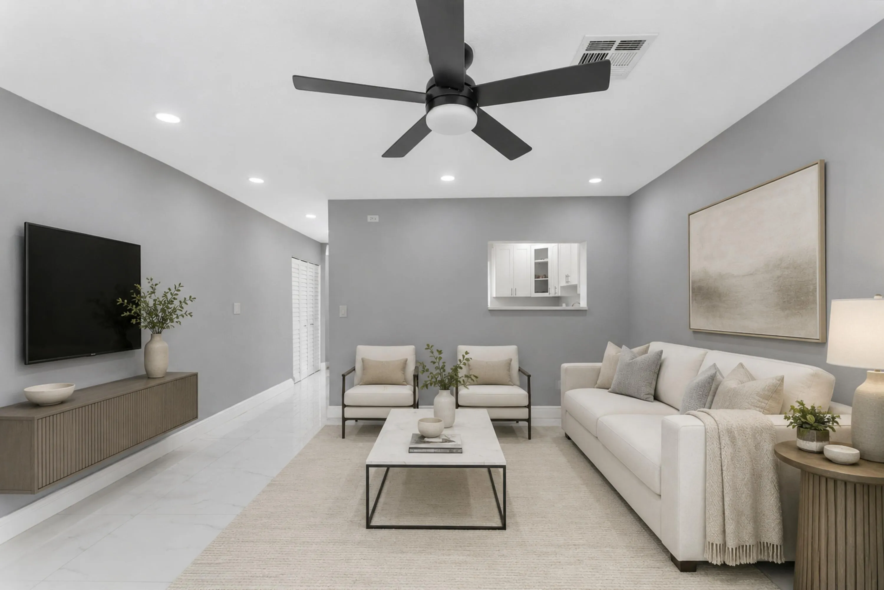 Staged Living Area