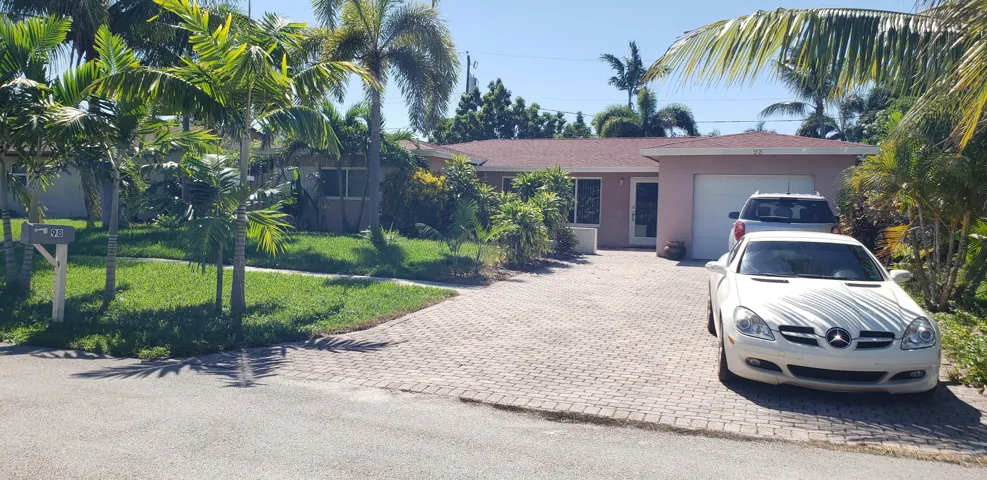 Front yard and driveway