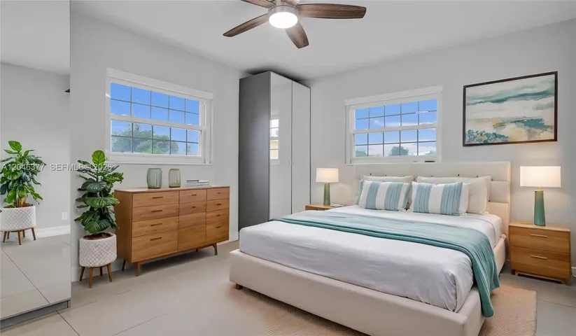 Virtually staged Living room