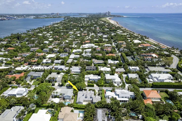 Aerial north of home