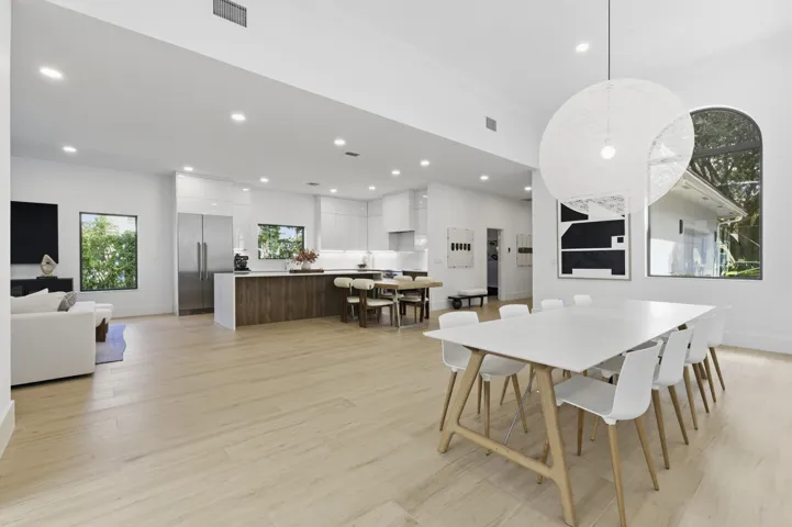 DINING AREA AND KITCHEN