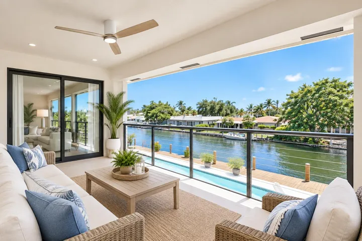 VIRTUALLY STAGED - Primary suite balcony