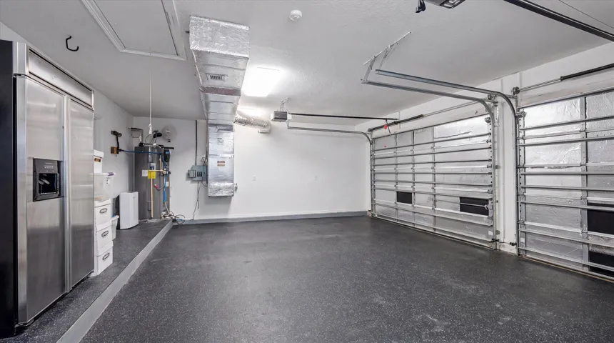 Three Car Garage with AC Unit