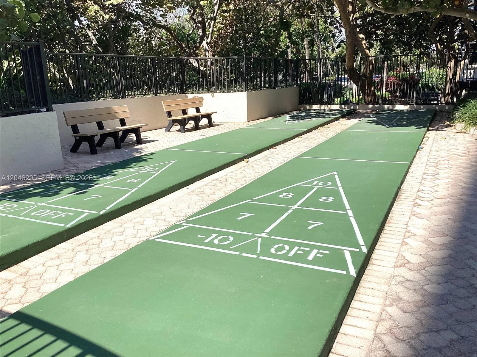 Shuffleboard court Shuffleboard court