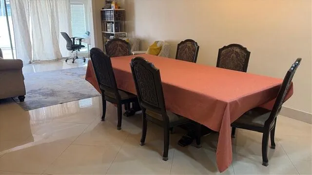 the dining area