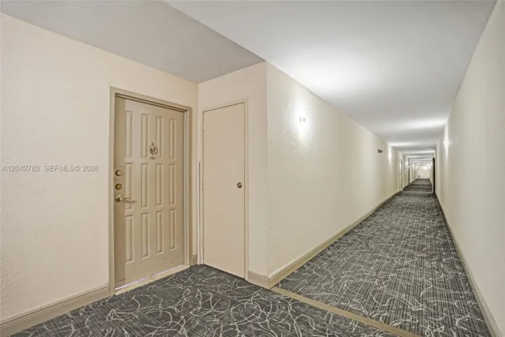 Entrance to unit