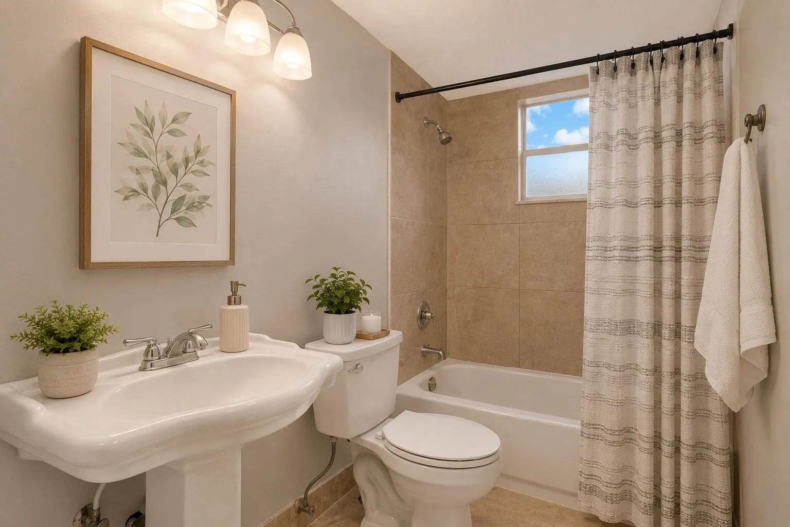 Guest Bath Staged