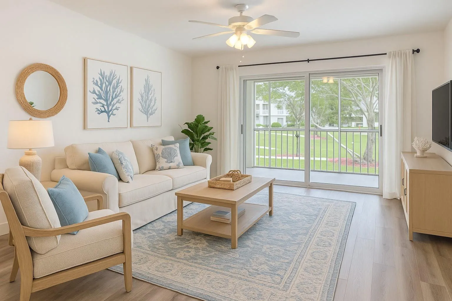 VIRTUALLY STAGED LIVING ROOM