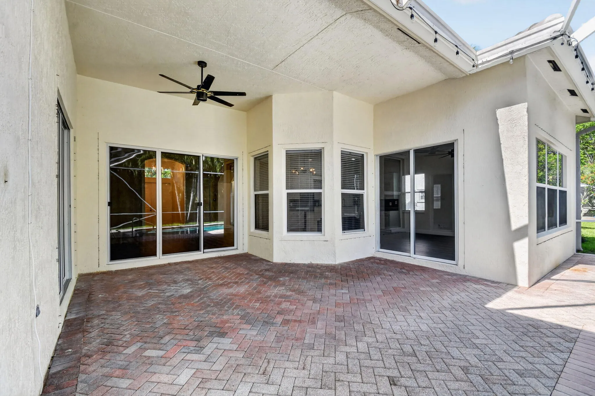 large covered patio
