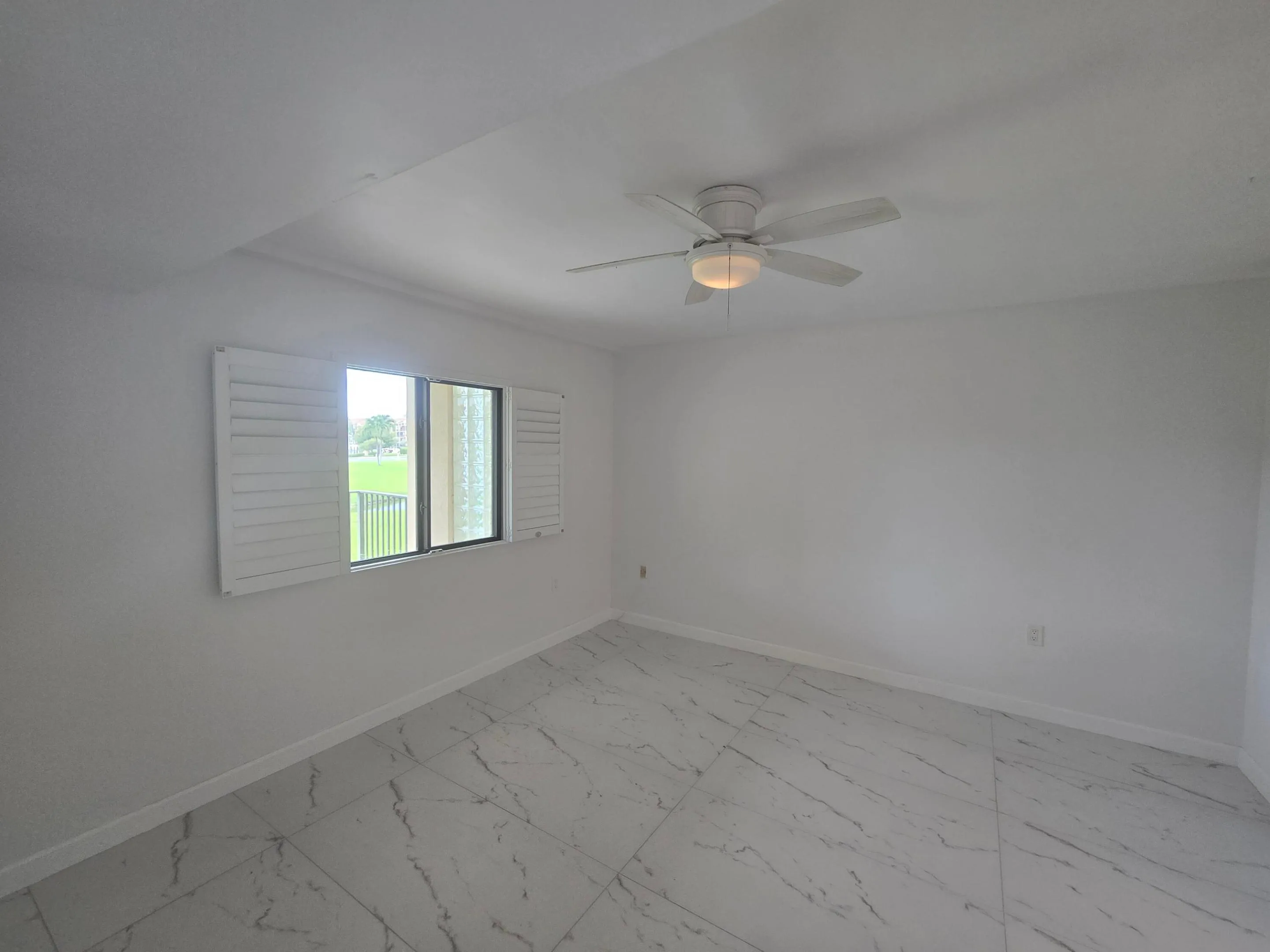 Primary Bedroom with New Porcelain tile