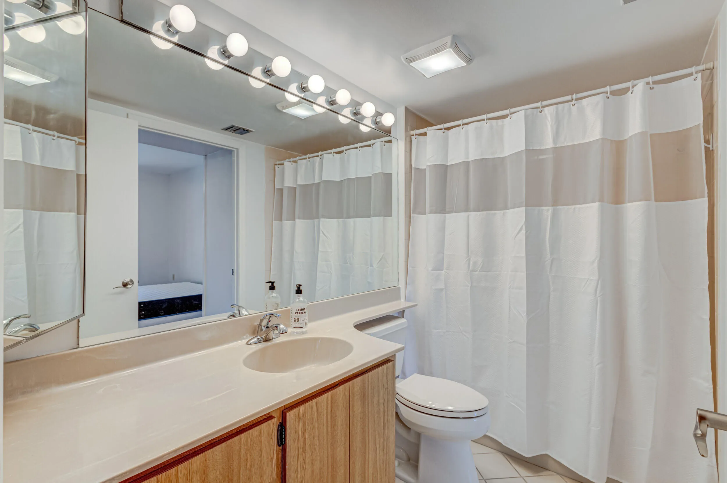Second Bath with access from second bedroom and hallway
