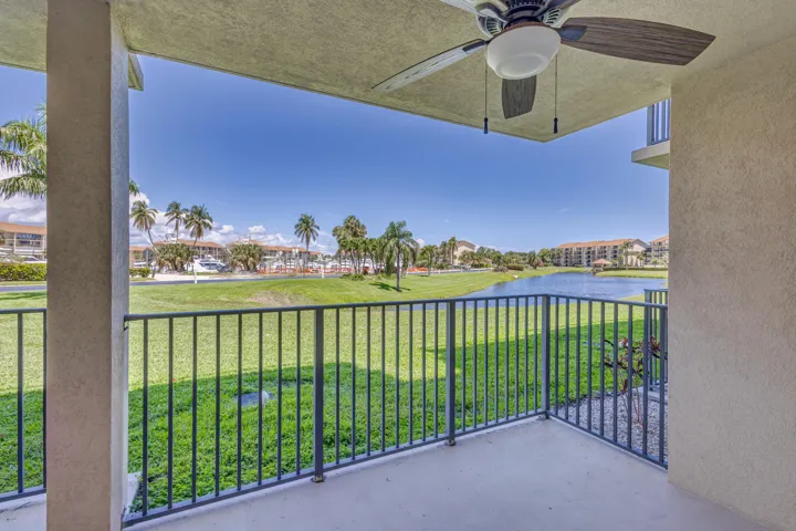 Covered patio dining area