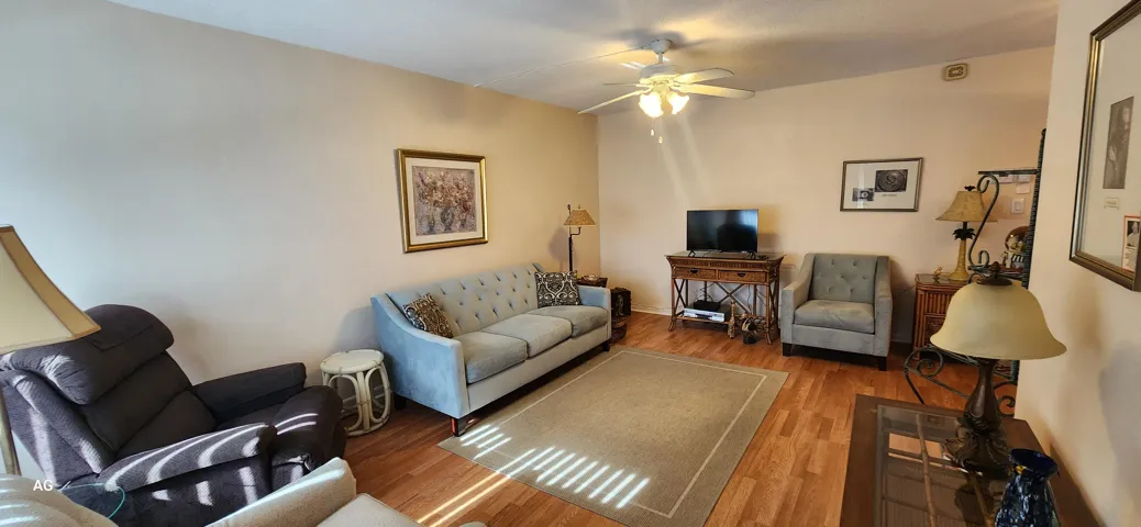 Fully furnished- turn key- top floor 1 bedroom 1.5 bathroom condo