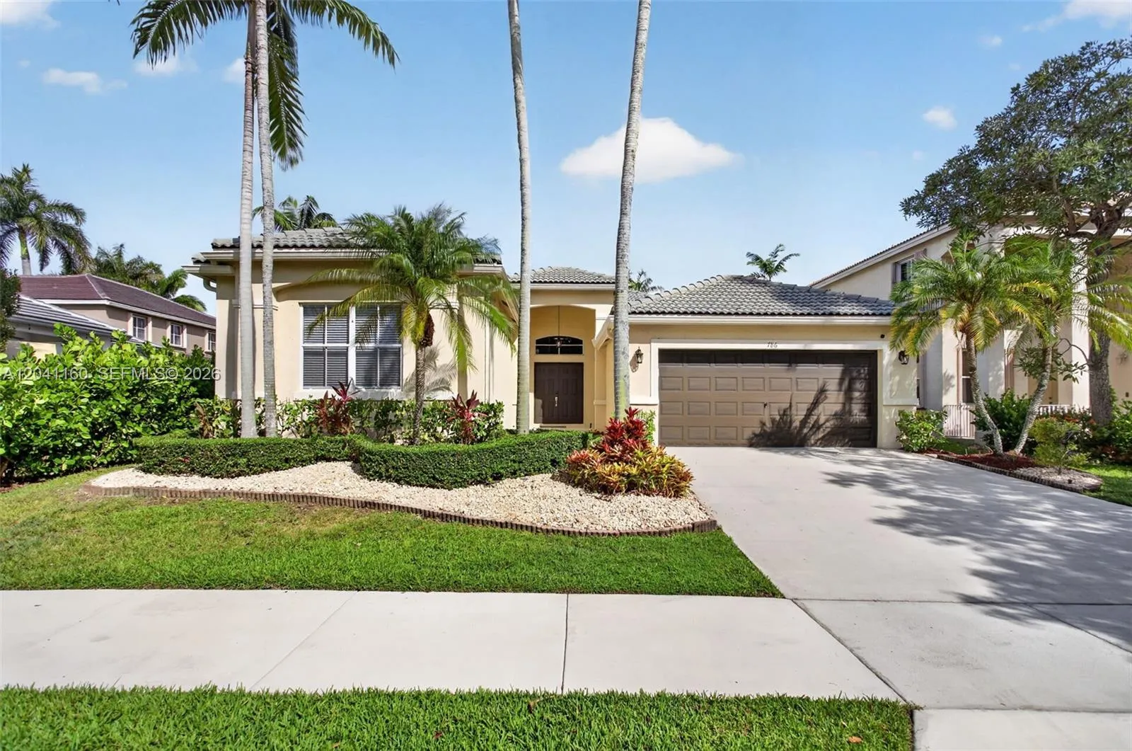 Great curb appeal, with well maintained landscaping.