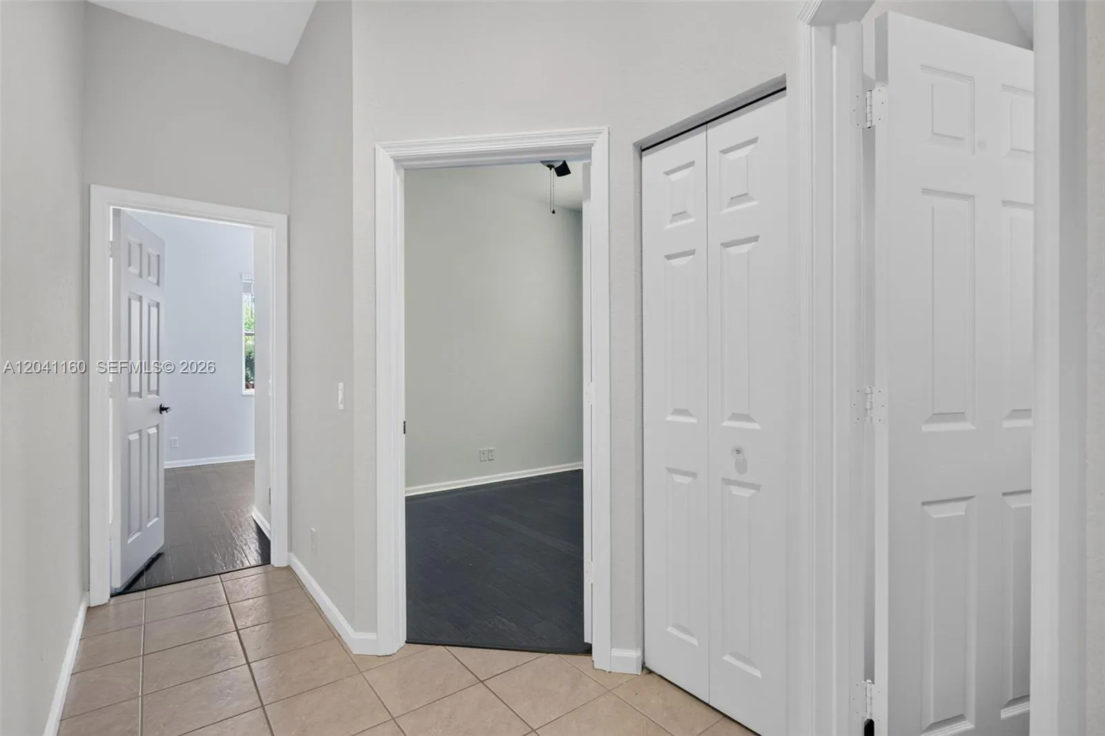 Split bedrooms hallway.