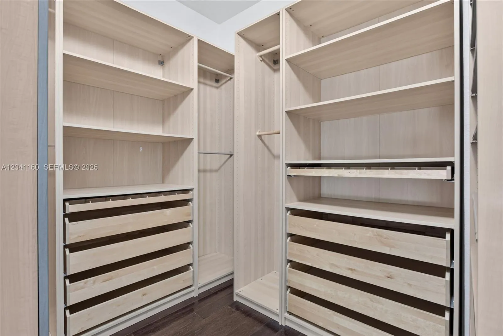 Primary, walk-in closet.