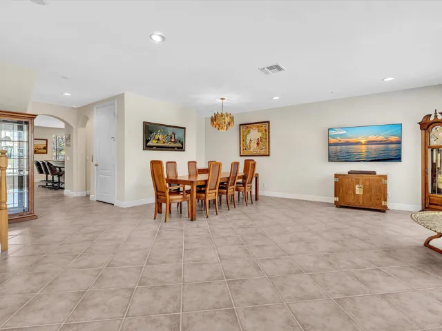Main floor living/dining