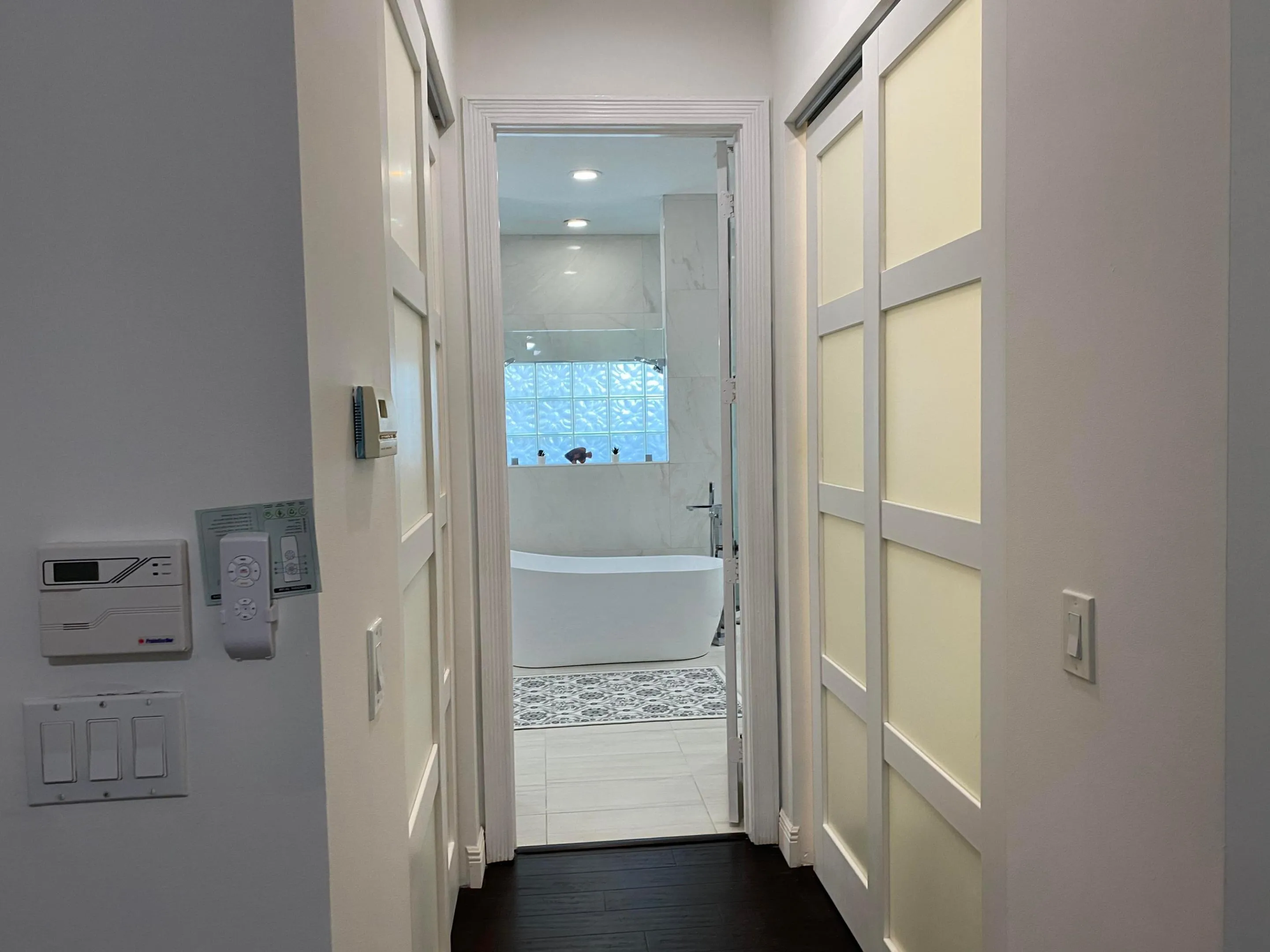 His and her walking closets