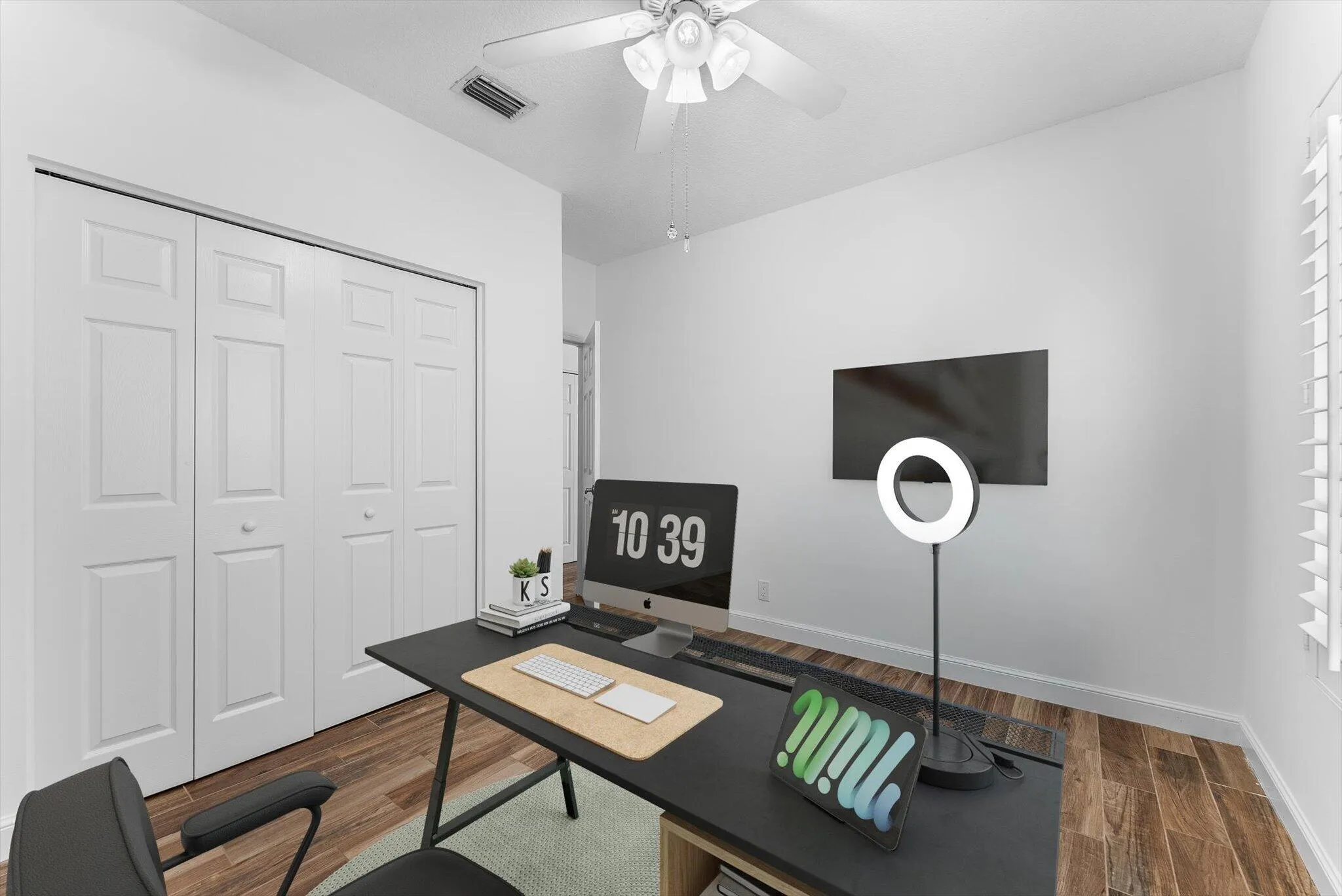 Virtually Staged 4th Bedroom/Office