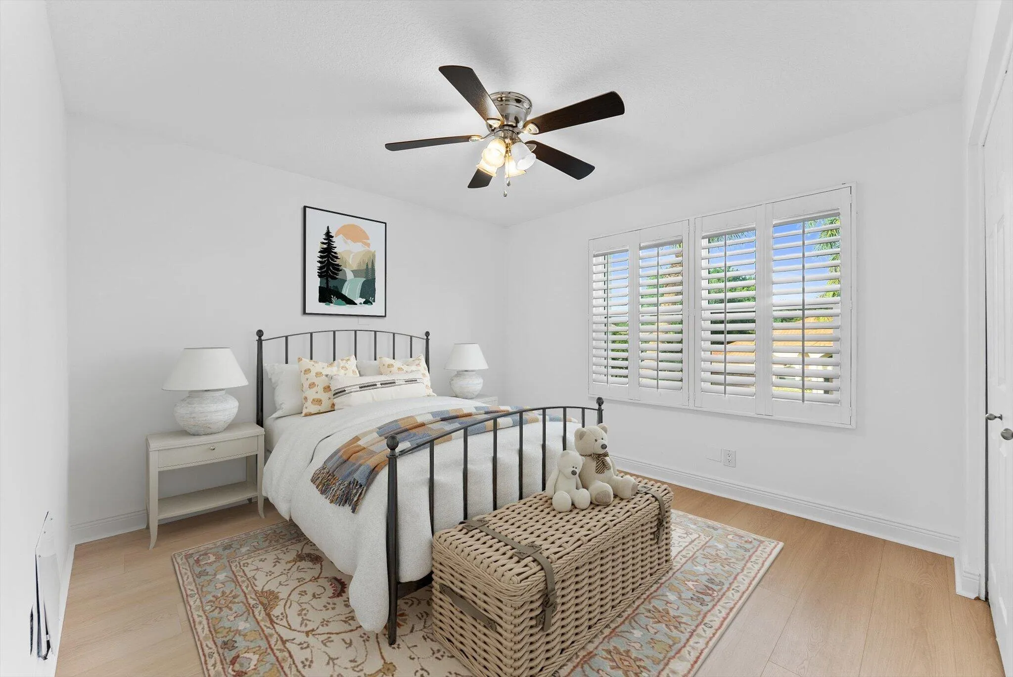 Staged 3rd Bedroom