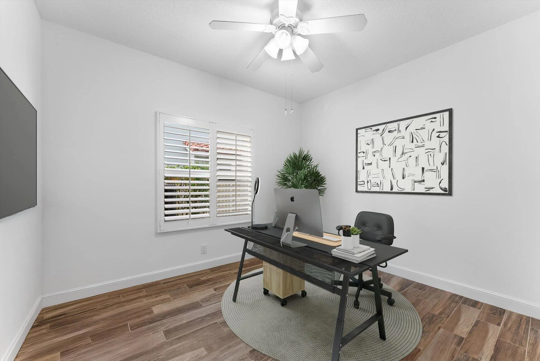 Virtually Staged 4th Bedroom/Office