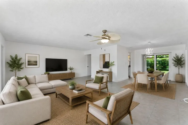 staged living room