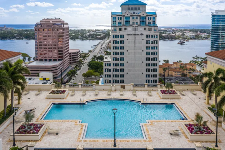 Rooftop Pool and Lounging Areas
