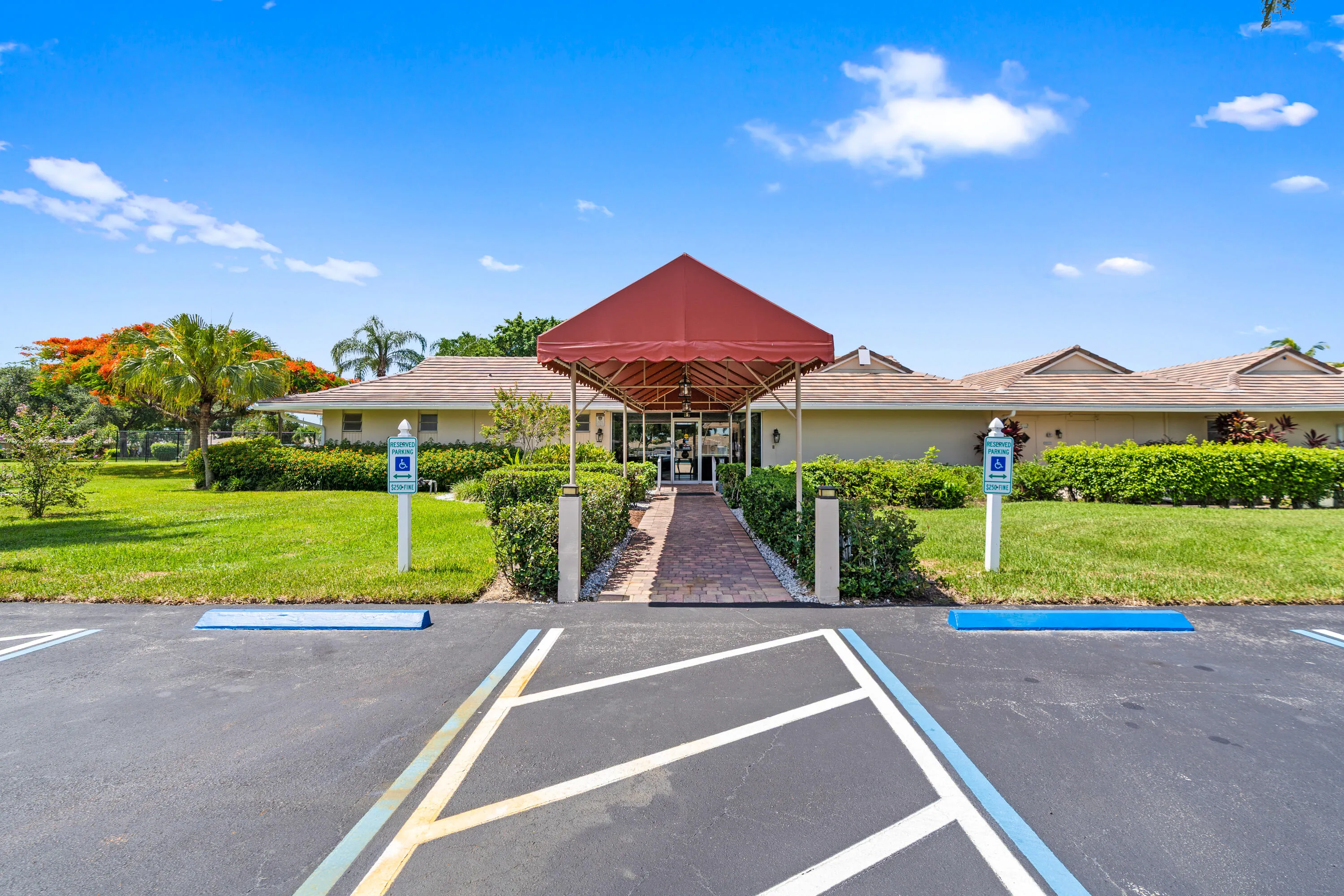 Clubhouse entrance