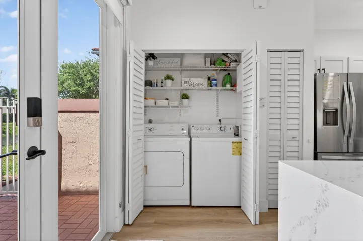 Laundry off of Kitchen